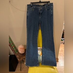 DKNY Flare & Wide Leg Blue Jeans